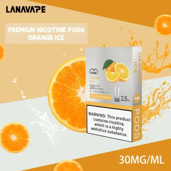 lana電子煙煙彈 換彈設計 2.5mlX3枚入|橙汁