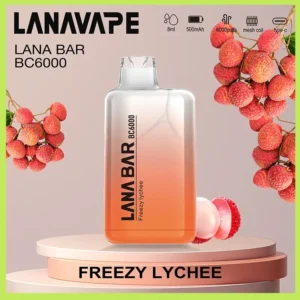 Lana拋棄式一次性電子煙|Lana Bar BC6000 Puffs|荔枝