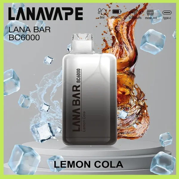 Lana拋棄式一次性電子煙|Lana Bar BC6000 Puffs|可樂