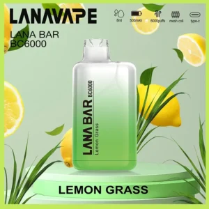 Lana拋棄式一次性電子煙|Lana Bar BC6000 Puffs|檸檬草
