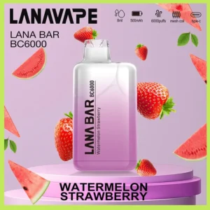 Lana拋棄式一次性電子煙|Lana Bar BC6000 Puffs|草莓西瓜