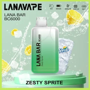 Lana拋棄式一次性電子煙|Lana Bar BC6000 Puffs|雪碧