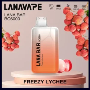 Lana拋棄式一次性電子煙|Lana Bar BC6000 Puffs|荔枝