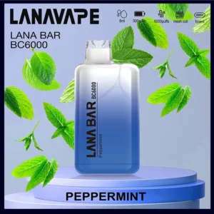 Lana拋棄式一次性電子煙|Lana Bar BC6000 Puffs|勁爽薄荷